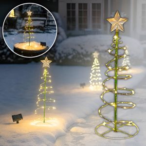 Соларна декорација за градинска елка за Божиќ | TREELUSTOR