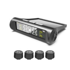 Систем за следење на притисокот во гумите - 4 Сензори, Соларно + USB, IPX7 | TIREPRESS